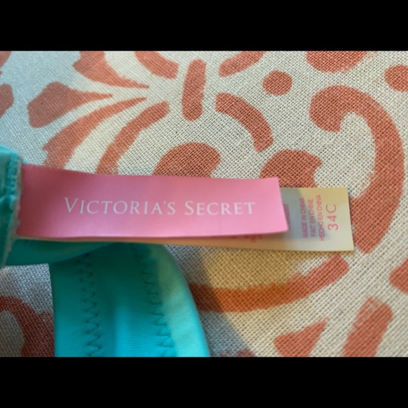 Turquoise blue Victoria secret push up bikini top - Picture 2 of 3
